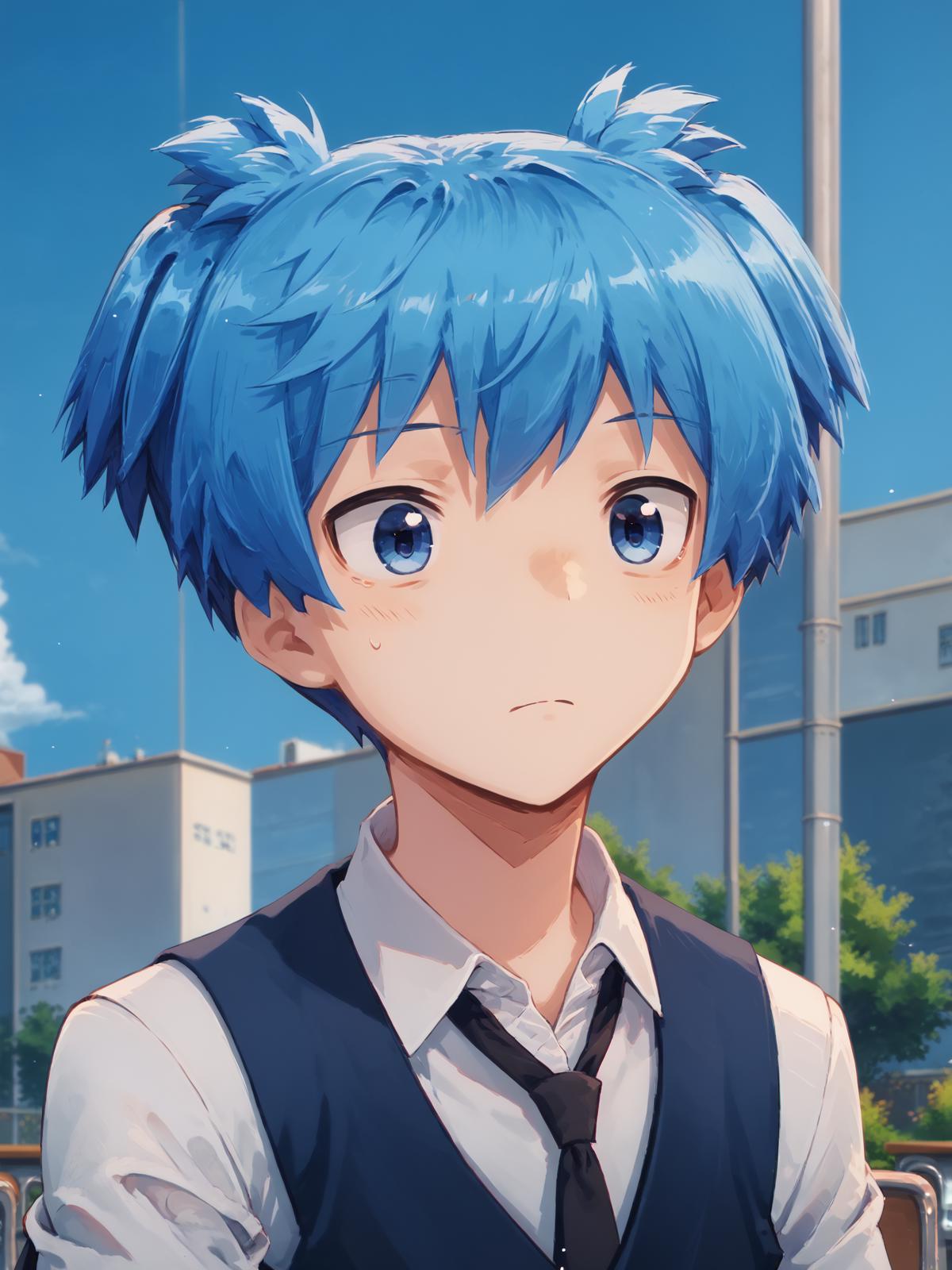 Nagisa Shiota | Assassination Classroom [PonyXL] - v1.0 | Stable Diffusion  LoRA | Civitai