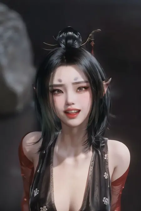 黑神话悟空 小狐狸 萍萍服装模型 Black MIth:wukong costume