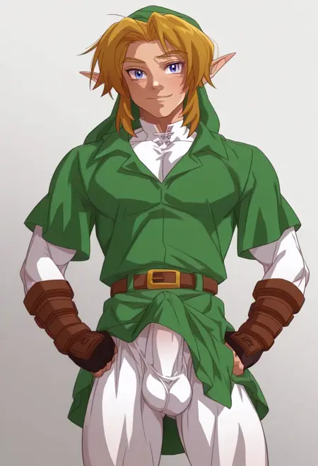 Link from Legend of Zelda (imp-chan style)