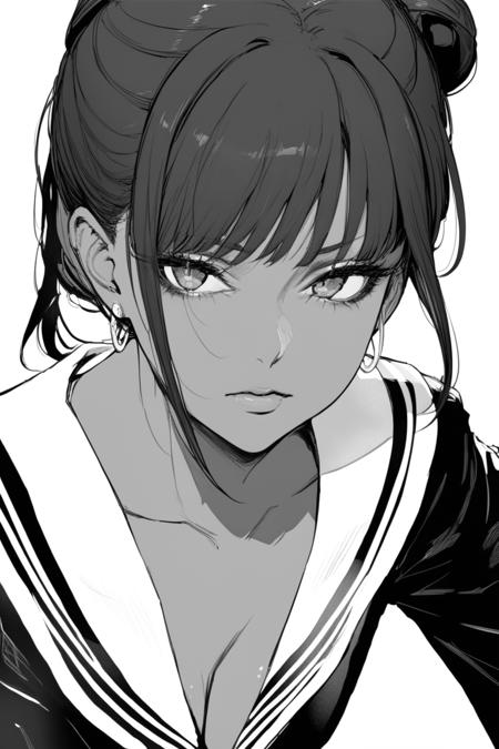 monochrome,lineart,greyscale