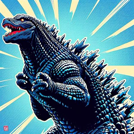 pop art,
godzilla
 <lora:pop_art_style_v11:0.7>