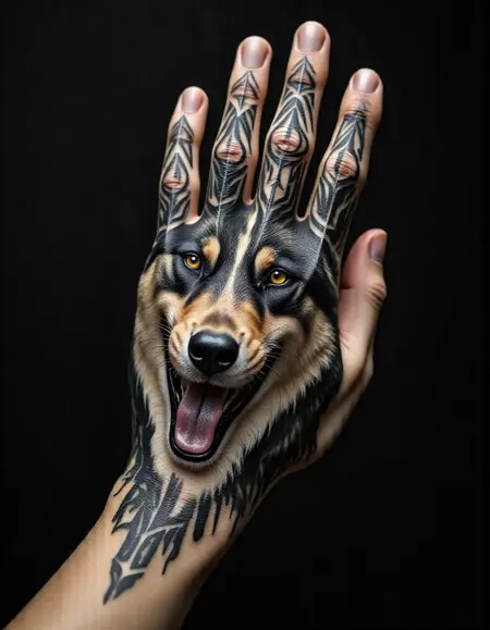 Flux - Tattoo on hand - By Devildonia