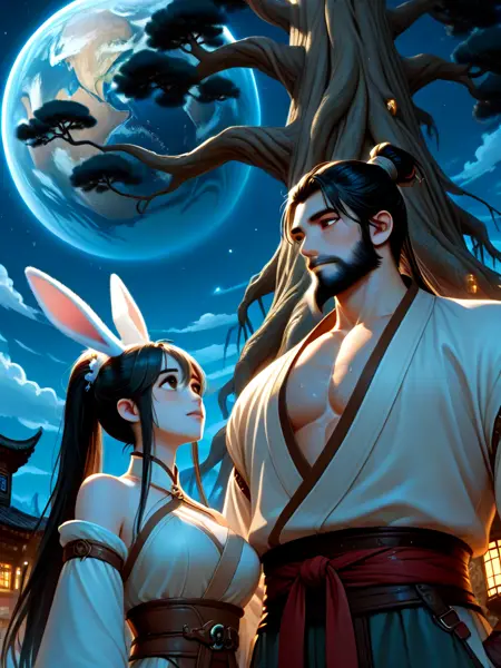 girl love wu gang in bath