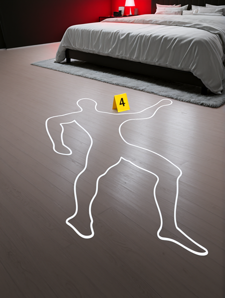 Chalk Outline (The floor model) - チョーク・アウトライン（昔の刑事ドラマで見る例のアレ） V1