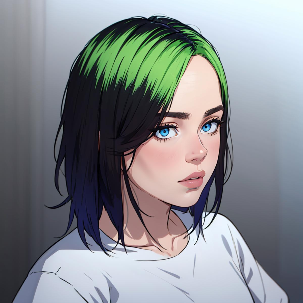 Billie Eilish [ illustration ] By Leaf image by The_LeafMakerGod