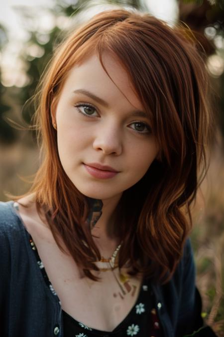 <lora:LassSD:0.8>, close-up portrait of a young tattoed woman, wearing casual clothing, natural light, RAW photo, subject, 8k uhd, dslr, soft lighting, high quality, film grain, Fujifilm XT3