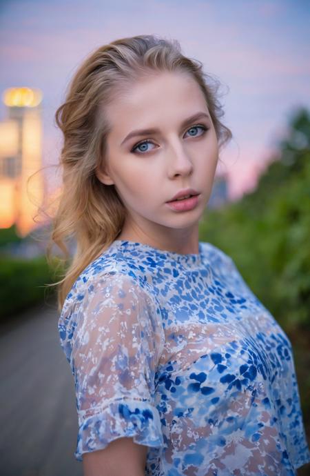 <lora:HelgaGrey_SDXL_v1.2:1> 
a Realistic Full Portrait Photo of a professional medium format 85mm (close-up headshot portrait) photography of a enchantingly gorgeous youthful ((ohwx woman)), blue eyes, in the city at dawn, shot on a Nikon D850  Nikon AF-S 85mm f/1.8G  F/2.8, 1/125s, ISO 100, extreme bokeh, wearing modest Dior special print blouse. (photography In the style of Dan Winters:1.1)