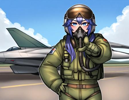 Anti G-suit / Airforce pilot suit clothing concept (Illustrious XL version) v1.0