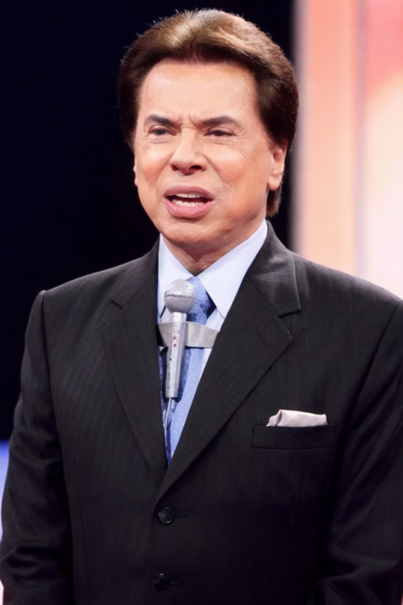 Photo of s1lv1o54nt0s man, angry, in a tv show, sharp high quality HD image, black suit
