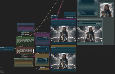 SDXL config ComfyUI Fast generation 4GB vRAM (refiner) v2.0 face fix FAST