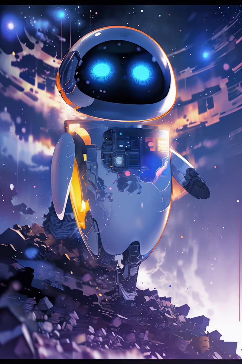 Wall-E and EVE | Concept MissU |SD1.5 image by Code_Breaker_Umbra