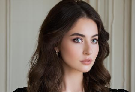 israli realistic, 1girl 24 year old, hair, breasts, eyes, best quality, RAW photo, subject, 8k uhd, high quality, photorealistic, fair-skinned female, porcelain skin, extravagant, edwardian refinement, exclusive, sumptuous, Bokeh background shot <lora:jewishXLrd:0.9>
