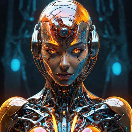 Human anatomy, (fragmented body parts, 3d spoon fragmentation of body, spoons and orbs breaking off face, cgi surreal masterpiece, vibrant colors, rim lighting, magical fragmentation, biosphere decomposition, high detail, floating parts:1.4), detailed cosmic background, fractal art, galaxy light vision, 16k, astral concept art, sharp lines, intricate, sophisticated, female,  <lora:add-detail-xl:0.64>,  fiery glow, fiery eyes, android, cyborg