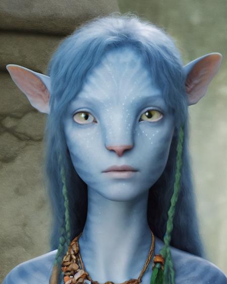 Avatar style, girl, (albino)