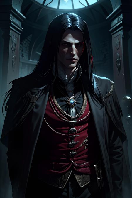 Strahd von Zarovich, vampire, long hair