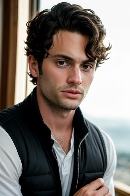 (masterpiece), (extremely intricate:1.3), (realistic), propped up on one elbow (resting) photo of PennBadgley, (frustrated:1.2), wearing windcheater, with fade haircut , background ship, (odd numbers photo, Split Lighting, Vest Pocket Autographic Kodak Camera, ƒ2, ISO 400, Fisheye focal length, mac and cheese, hyperdetailed), <lora:PennBadgley:1.2>, RAW photo, (high detailed skin:1.2), 8k uhd, dslr, high quality, film grain