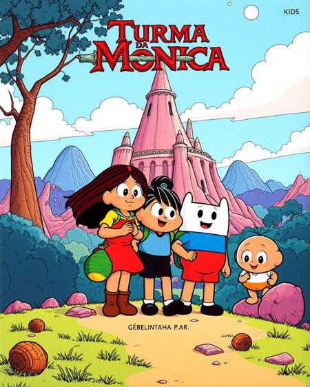 Turma da Mônica (Monica's Gang) [Flux/Illustrious] Flux v1.1