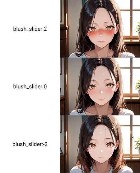 Blush slider