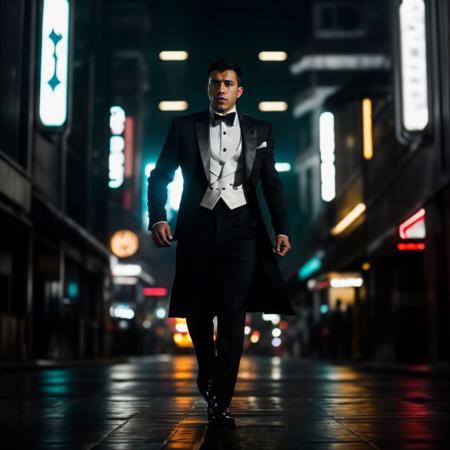 portrait of deibygarcia person, in blade runner, professional photography, high resolution, 4k, detailed photo,  <lora:deibygarcia_40050:1>