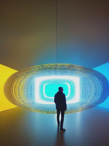 <lyco:OlafurEliasson:1.0> epic huge intricate insanely detailed impossible magical dramatic minimal translucent augmented reality experience, the style of Olafur Eliasson,