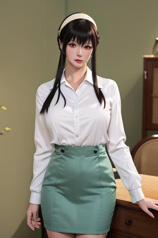 星之迟迟 约尔福杰 职员制服 hoshilily yor forger cosplay image by Thxx