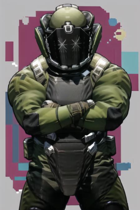 bulldozer green armor black armor white armor, camo, skull decal