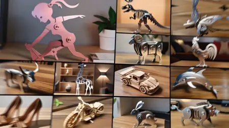 XL Realistic splicing toy art style