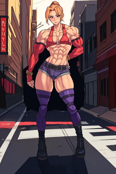 muscular androgynous woman