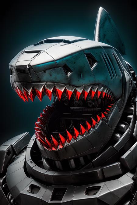 {1-2$$high resolution|perfect quality|professional} headshot photo of (alien mechanical robotic shark) {1-2$$hdr|cinematic|dramatic|dark|shadow} (realistic skin texture:1.25) {1-2$$colorful|saturated} machinery gears mechanisms metal forge robot hardware armor