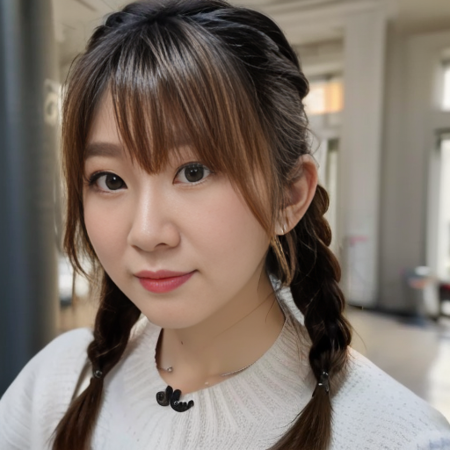 erica,tvb,kawaii, instagram, artist, 8k,
photorealistic,  double braid, long hair, best quality,  depth of field, detailed face, face focus, shiny skin,   blurry background, slim body,  close up, front view, looking at viewer, smile