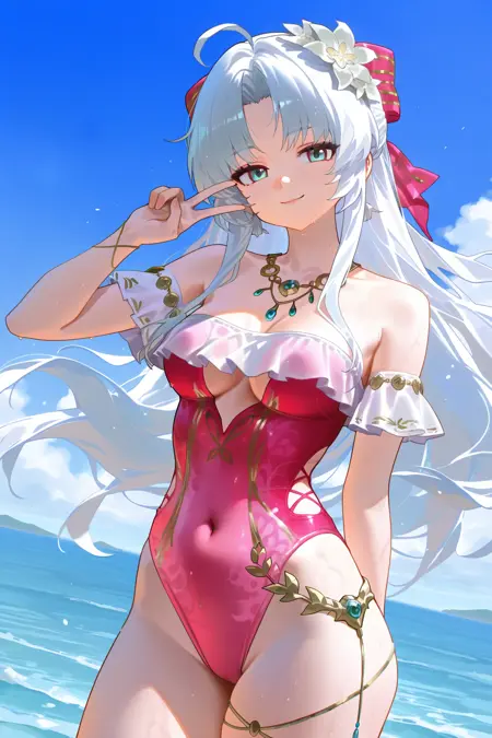 carlotta (splashing summer) (wuthering waves) || 珂莱塔 (夏日旖旎) 鸣潮