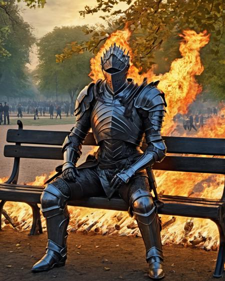 cndrlord man in armor man in flaming armor