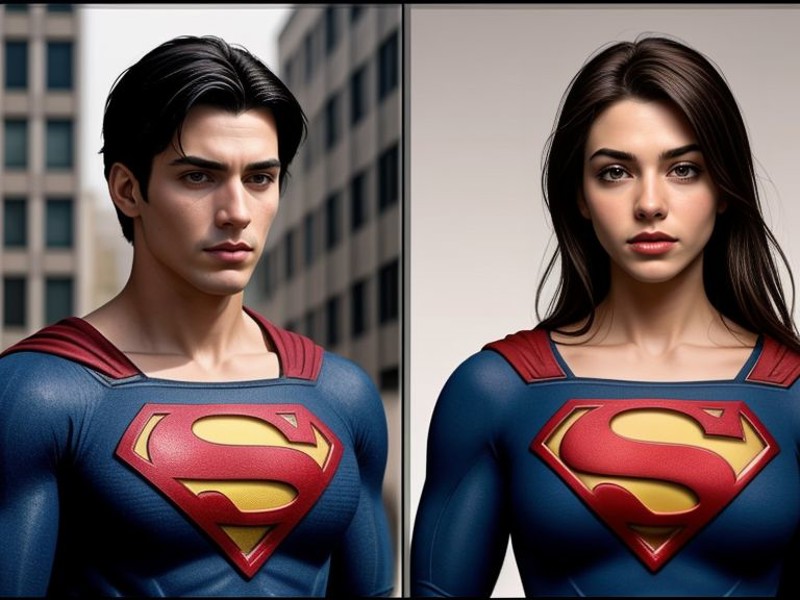 <lora:LCM_LoRA_Weights_SD15:1> (multiple_views, Before and After), 
(male to female:1.5), Superman