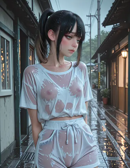 Adorable wet clothes