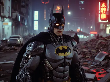 Half-Robot Super Hero Lora for Flux