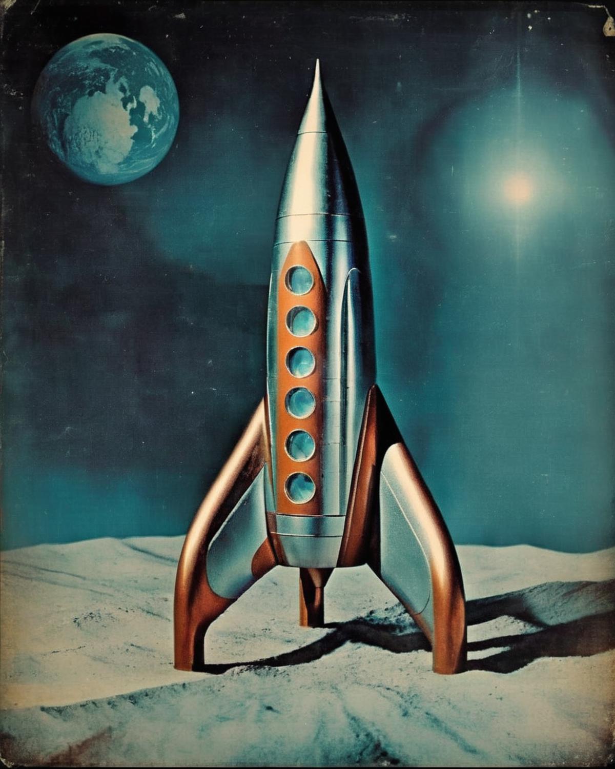 Retro Rocket image by Ciro_Negrogni