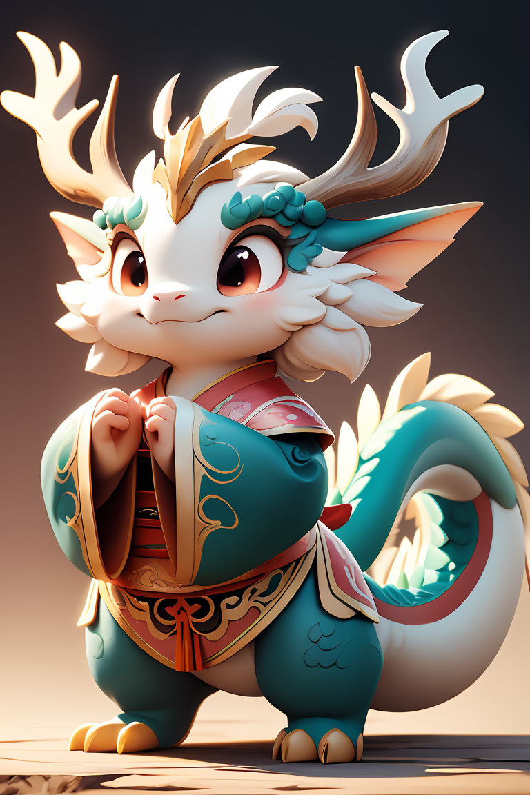 super cute chinese Dragon Chibi characte, Gallery