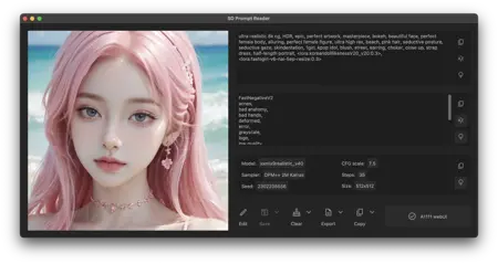 Stable Diffusion Prompt Reader