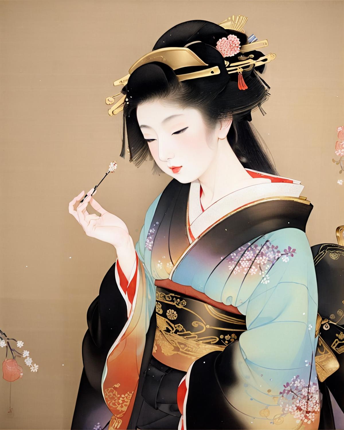 Uemura-Shoen(Nihonga) 上村松園 (日本膠彩畫) image by oosayam