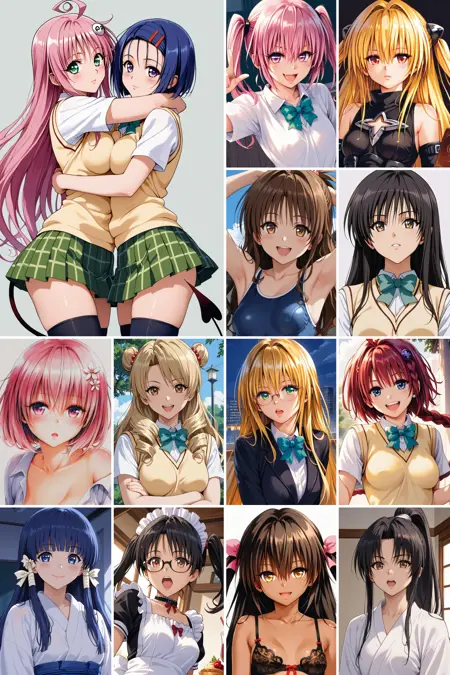 [PONY XL] 21 in 1，Yabuki Kentarou/矢吹健太朗 《To Love Ru》/《出包王女》- Artist Style