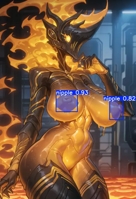 Nipple segmentation (furry)