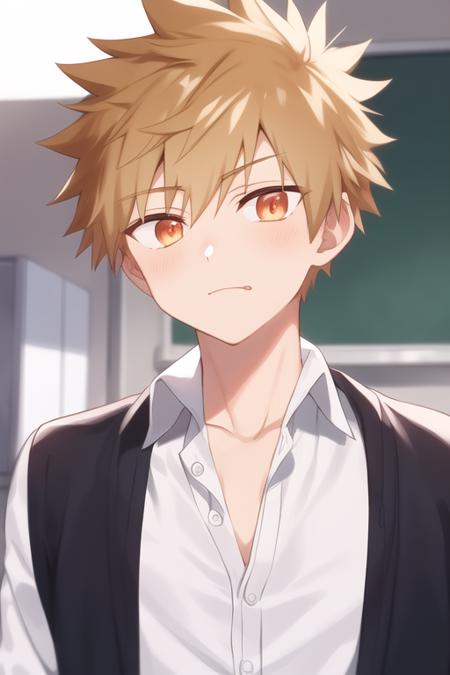 shuu_inuzuka blonde hair orange eyes