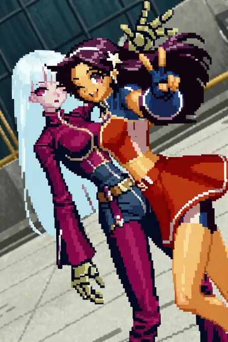 Style/athena/mai/kula/shermie/whip/mary/yuri/angel [The King of Fighters 2002]