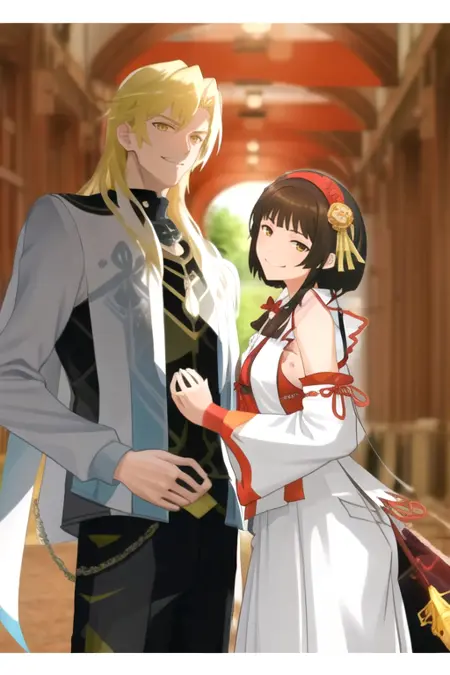 Void Archives x Okuni (Honkai Impact 3rd x Samurai Warriors)