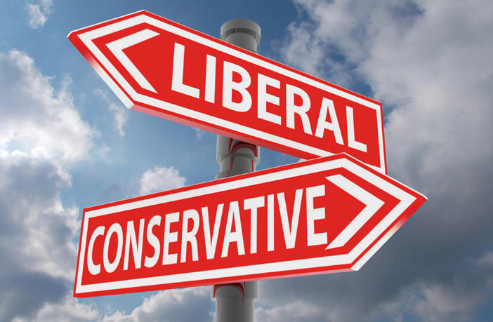 Liberal and Conservative. It's complicated.
