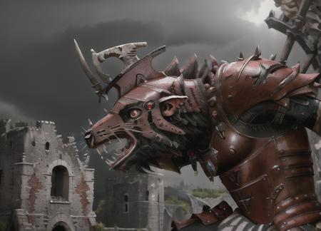 queek, aggressive look, detailed facial features, castle ruins in the background, raining ,wearing armor,  toned, full-length photo, helm, 70mm lens, symmetrical,posing, monster,(small red areolas:1.2), athletic, sharp, textured skin, perfect body,  1boy, realistic, detailed, slim, (perfect fingers:1.2), amused,  photographed by a Nikon Z7 II Camera,(high detailed skin:1.2),8k uhd,    <lora:QueekV2:0.8>