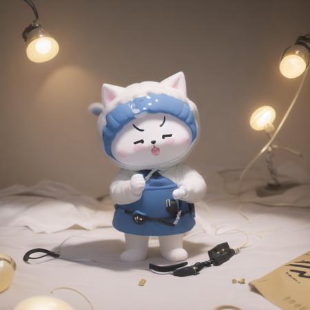 (masterpiece, best quality:1.1)Chibi,A  little cute cat   in a  dress with a  hat ,Soft light , white background, <lora:Chibi Animals:0.75>