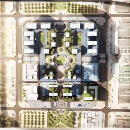 总平面图效果/Masterplan v1.0