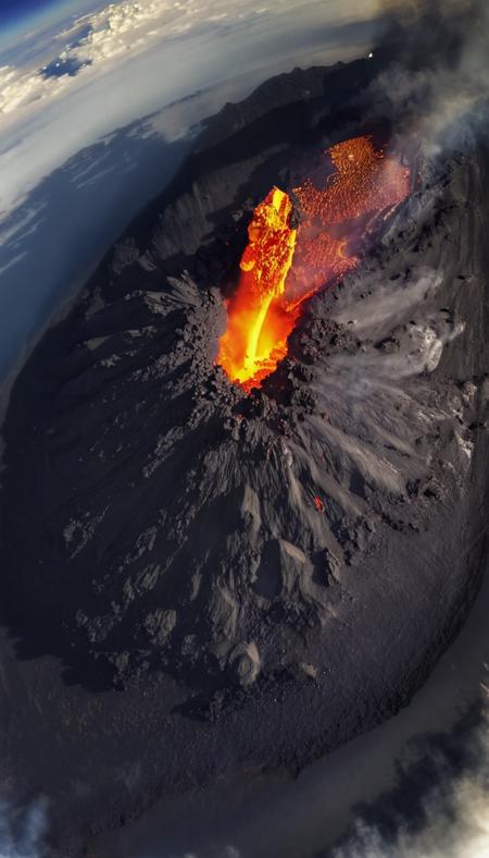 volcano <lora:DD-above-v1:1> above