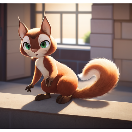 Chip the Squirrel (DC League of Superpets) Furry Character LoRA image by PlagSoft